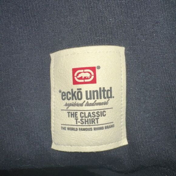 Ecko Unltd Vintage Y2K Oversize Graphic Black Red Short Sleeve T Shirt Large - Picture 3 of 7